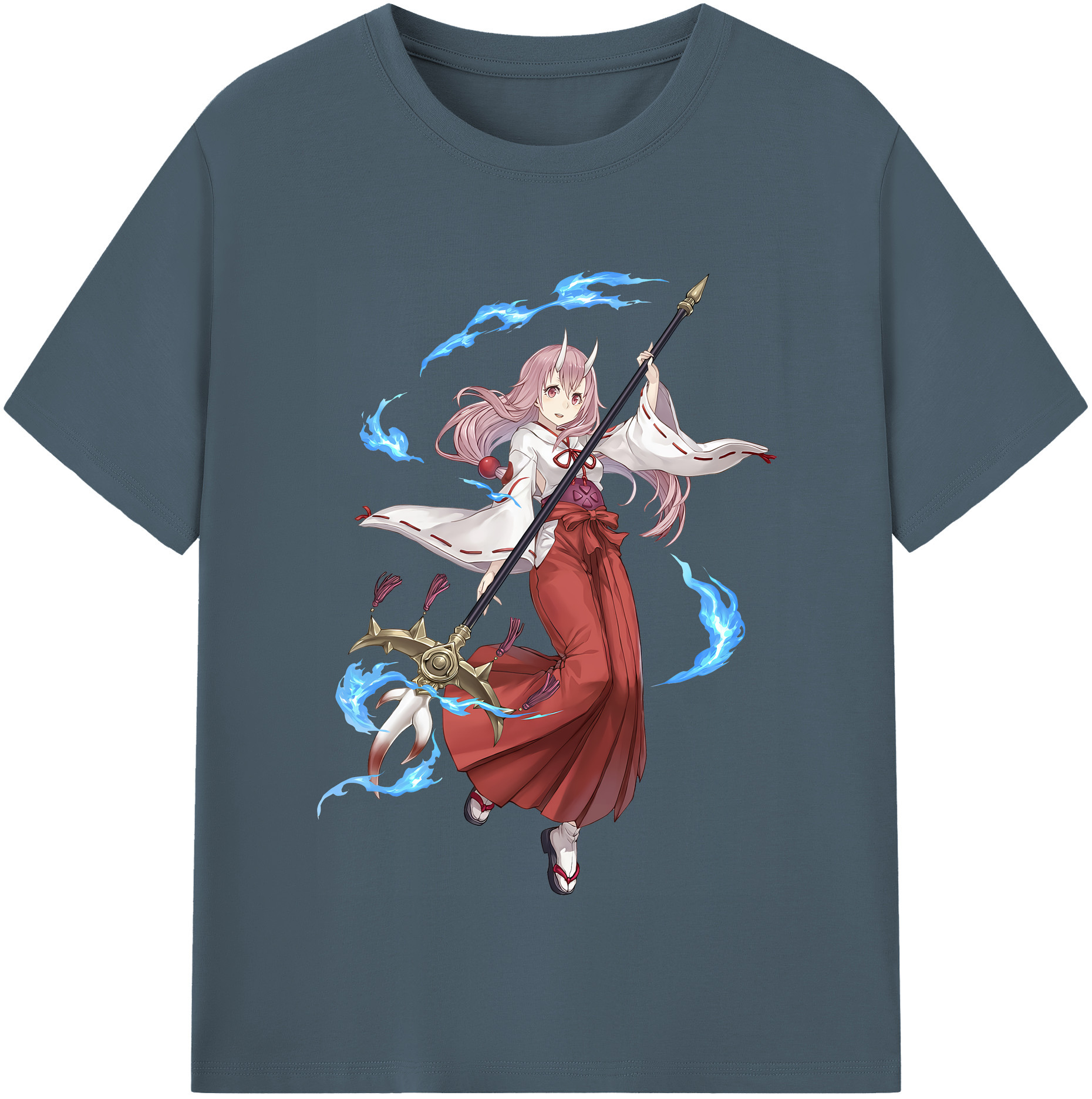 （画像用） 転スラ Regarding Reincarnated to Slime 綿100％半袖Tシャツ（フロントプリント）